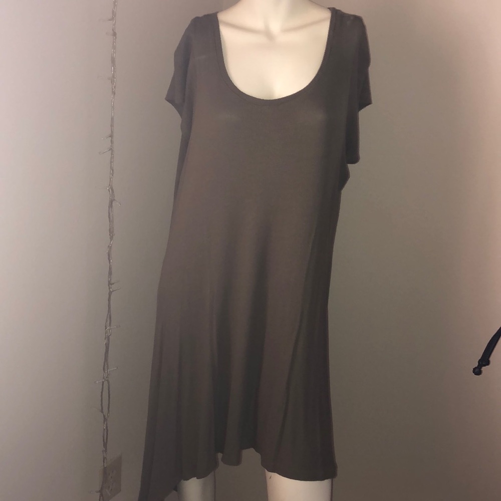 Army Green Tunic Dress - Picture 3 of 3